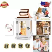 30th Anniversary Decorative Lantern with Built-in LED Candle and Timer Feature