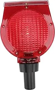 CHILDWEET 1pc Signal Light Road Boat Red Light Solar Traffic Light Solar Lights for outside Energy Warning Road Construction Light Emergency Flashing Warning Light LED Strobe Lights Plastic