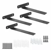 4 Pack Floating Shelf Brackets6 Inch Heavy Duty Industrial Wall Shelf Bracket...