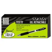 Zebra Sarasa Retractable Gel Pen Black Ink Medium 24/Pack 14680