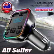 Bluetooth Radio Car Kit Wireless FM Transmitter Dual USB Charger MP3 Player OD