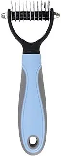 Dog Pet Cat Grooming Comb Brush Undercoat Rake Dematting Deshedding Trimmer, ABS & TPR Material, Pink & Blue, Available in Large & Small Sizes