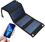 Foldable Solar Panel - 15W Portable Solar Panel kit | USB Interface pö wer Backup | Solar pö wer Station Charger | Generator Camping for Outdoor, Hiking, Camping, Picnic