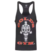 Golds Gym Men’s L Muscle Singlet Vest Sleeveless Workout Training Tank Top Tee