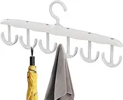 [Generic] Bra Hanger | Underwear Drying Rack,12-Hook Tank Top Hangers, Belt Hanger, Rotatable Belt Organizer for Closet, Accessories Rack