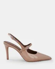 Shelly Shen Milan/Buff Patent Heels 06