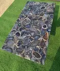 Natural Wild Agate Dining & Center Table Stone Dining Table Durable & Stylish