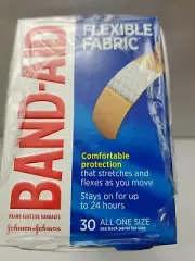 Band-Aid Bandages Flex Fabric. 30 All one size. 6 packs.
