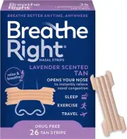 Breathe Right Nasal Strips Calming Lavender Extra Strength Tan 26ct