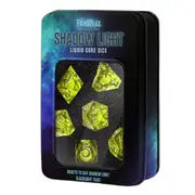 [Metallic Dice Games] MDG Liquid Core Shadow Light Polyhedral Dice Set 16mm