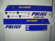 Baltimore Police Maryland Van Decals 1:24