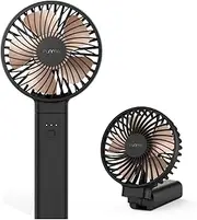 Funme 5000 Battery Handheld Fan, Portable Hand Fan Quiet Strong Wind [ 4 Speed/Battery Indicator/Easy Clean] 2024 Newly Foldable Powerful Cooling Personal Desk Fan Exquisite for Makeup Outdoor