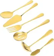 OKUMEYR Festive Cutlery Set Stainless Steel Fork Spoon Knife for Western Dining Tableware Kit
