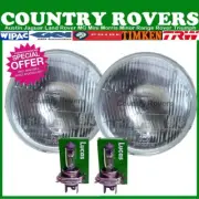 7 INCH LHD HEADLIGHTS HALOGEN - FITS MORRIS, MG, FORD, AUSTIN, JAGUAR, LEYLAND.