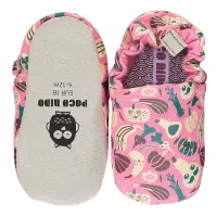 在飛比找momo購物網優惠-【POCONIDO】英國手工嬰兒鞋(開心農場 - 甜心粉)