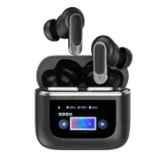 Smart ANC+ENC Earphone Bluetooth 5.3 Interactive Touch Control Color LCD Screen Headphones True Wireless Earbuds With TWS Active Noise Cancellation IPX5 Waterproof Headsets