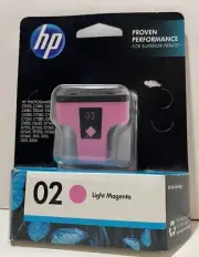 Original HP Ink Cartridge 02 Light Magenta- Sealed NEW (EXP 01/14)