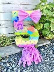 Cupcake Piñata Number Five Candy land Party Birthday Colorful Theme