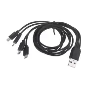 USB to MicroUSB Adapter Charging Cable with 4 Micro USB Splitter Charging Cord