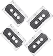 4pcs Blank Audio Tape Cassette Tape Blank Empty Blank Cassette Blank Cassette Tape Cassette Tape Decoration Vintage Blank Cassette Handcraft Accessory Cassette Tape Empty Cassette