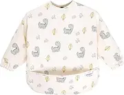 BUBEI Mess proof baby feeding bibs, Smock bibs for baby, Waterproof bibs, Long sleeve baby bib for eating, Toddler smock bib