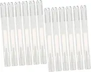 LALADEFIEE 15Pcs Empty Nail Oil Pen Transparent Cosmetic Applicators for Lip Gloss and Leak Design for Travel and Daily Use