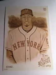 2019 Topps Allen & Ginter Jumbo 5x7 Edwin Diaz Mets 43 Gold 02/10