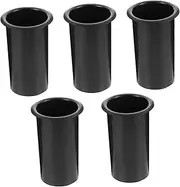 Angoily 5 Pcs Subwoofer Sound Tube Speaker Air Outlet Portable Microphones Speaker Accessory Bass Speaker Bass Tube Speaker Port Tube Horn Speaker Handheld Rolling Bar Holder Plastic Black