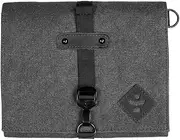 Revelry Supply Carrying Case All-in-one Kit, Lockable with 2 Pockets, Tray and Spice Grinder (Smoke), Smoke