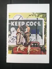 POSTCARD NORMAN ROCKWELL SATURDAY EVENING POST ILLUSTRATION BILLBOARD PAINTERS
