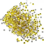 Gadpiparty 2880Pcs Nail Art Flatback Glass Rhinestones for DIY Crafts Lemon for Nail Art Smartphone Cases and Jewelry Decorations