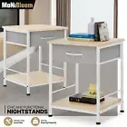 2 Pack Nightstand[MDF TABLETOP+CLOTH DRAWER]Open Storage Shelf Bedside End Table