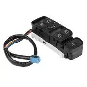 Power Window Control Switch for Mercedes C-Class W203 2000-2007 C180 C200 C220 OE Replacement black