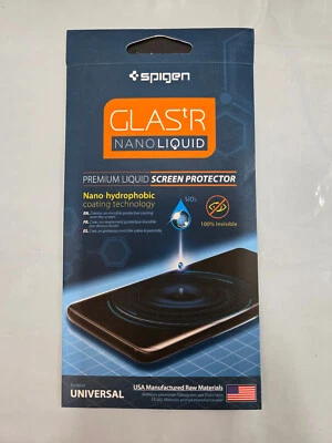 Genuine SPIGEN Screen Protector Glas.tR Nano Liquid Invisible for iPhone/Galaxy