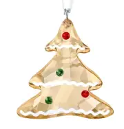 Swarovski Gingerbread Christmas Tree Ornament Golden Crystal#5395976 New in Box
