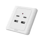 Usb Wall Outlets Typec Usb Wall Charger Outlet 18w 220v Usb Outlets Receptacle Zekai 4 concealed