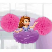 SOFIA the FIRST FLUFFY DECORATIONS (3) ~ Disney Princess Birthday Party Supplies