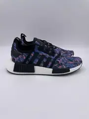 adidas NMD R1 Black / White / Blue Womens Shoes