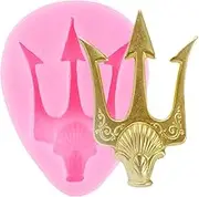 XMOLDNMS Trident Fondant Silicone Mold For Cake Decorating Cupcake Topper Candy Chocolate Polymer Clay Gum Paste