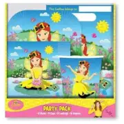 The Wiggles Emma Party Supplies Pack, 8 Plates, 8 Cups, 8 Loot bags, 16 Napkins