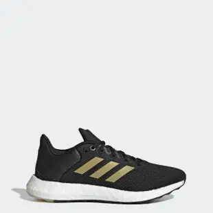 【adidas 愛迪達】Pureboost 21 W 女 慢跑鞋 運動 休閒 訓練 彈力 緩震 愛迪達 黑金(GZ3004)