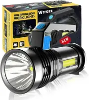 LED Flashlight High Lumens USB Rechargeable Flashlight for Camping, Hiking