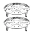 2 Pcs Stainless Steel Egg Steamer Egg Steaming Pot Steamer Steamer Trays
