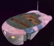 EasyRide Coruscant Star Wars Air Taxi Wood Model Free Ship