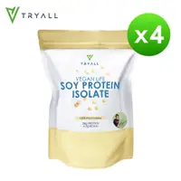 在飛比找PChome24h購物優惠-[台灣 Tryall 分離大豆蛋白 (1kg/袋)X4