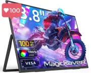 MagicRaven 23.8" Portable Monitor | 1080P, 100Hz, VESA, USB-C/HDMI Display