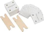 Gatuida 1 Set DIY Weaving Card Tool Kit Small Weaving Tablets Shuttles for Creative Projects for All Skill Levels Explore Unique Patterns and Techniques