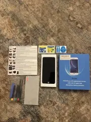 iPhone 8 Plus Screen Replacement + Screen Protector (Black)- LCD with Repair Kit