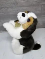 Beagle Miyoni Tots By Aurora Plush Soft White & Brown Dog Stuffed Animal Pup 8"