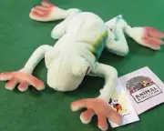 DISNEY Animal Kingdom Red Eyed TREE FROG 9" Mini Bean Bag 2 Plush MWMTs!